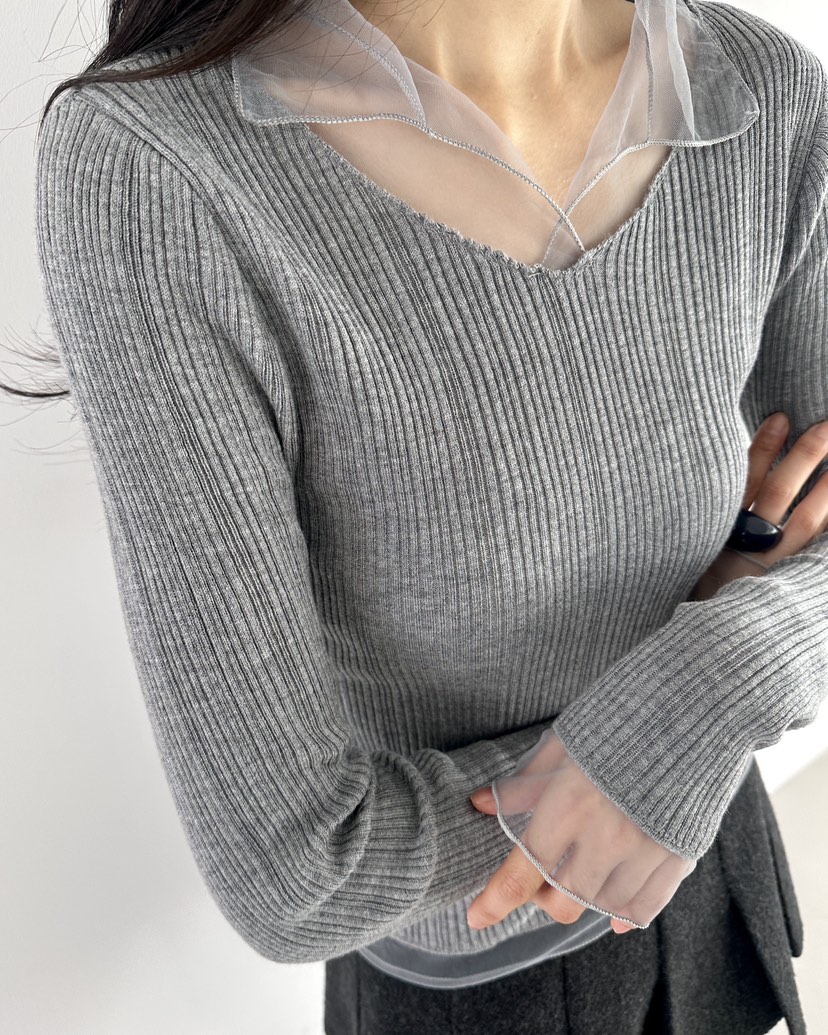 HOWDY韓國代購㊣女裝新品休閑25秋冬職業熱賣時尚人氣針織衫HOWDY針織衫