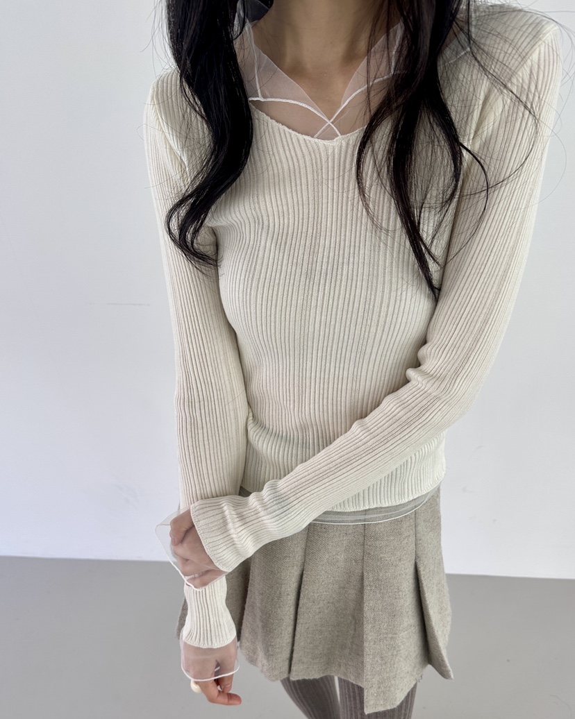 HOWDY韓國代購㊣女裝新品休閑25秋冬職業熱賣時尚人氣針織衫HOWDY針織衫