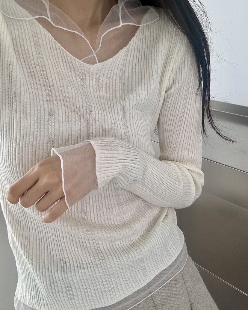 HOWDY韓國代購㊣女裝新品休閑25秋冬職業熱賣時尚人氣針織衫HOWDY針織衫