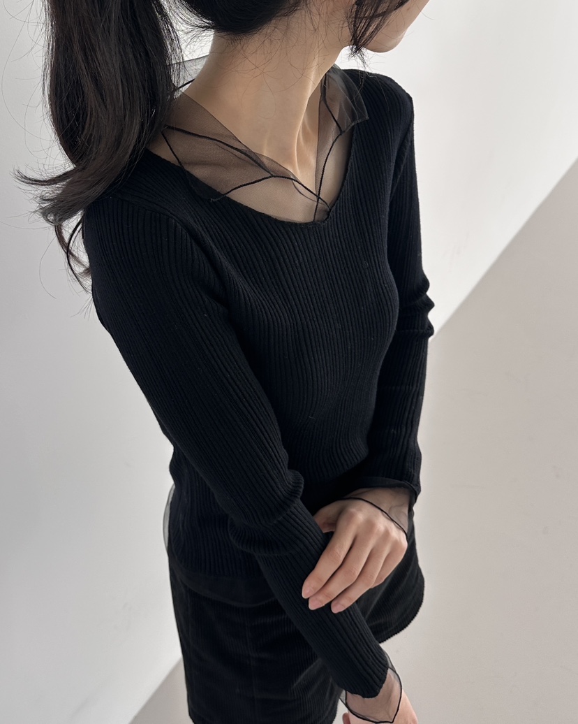 HOWDY韓國代購㊣女裝新品休閑25秋冬職業熱賣時尚人氣針織衫HOWDY針織衫