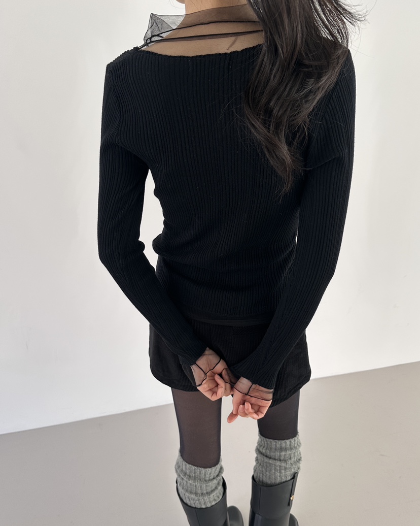 HOWDY韓國代購㊣女裝新品休閑25秋冬職業熱賣時尚人氣針織衫HOWDY針織衫