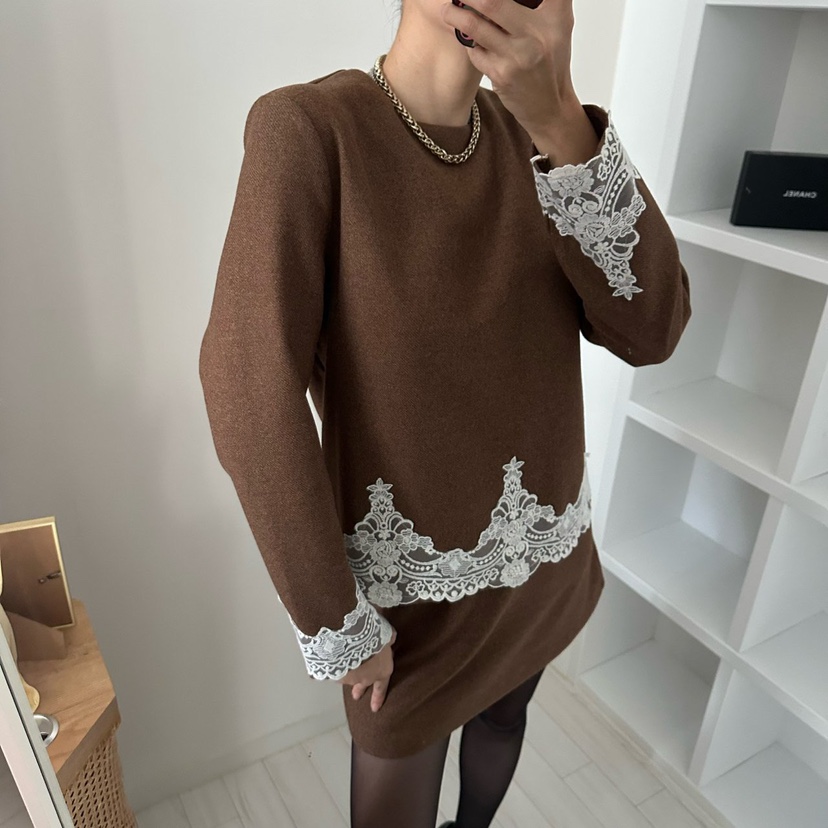 SOUIT韓國代購㊣女士新品推薦時尚熱賣人氣休閑25秋冬襯衫蕾絲衫SOUIT襯衫/蕾絲衫