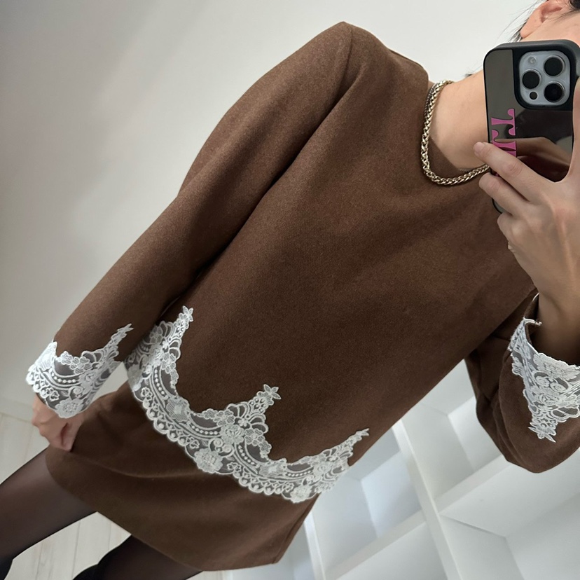 SOUIT韓國代購㊣女士新品推薦時尚熱賣人氣休閑25秋冬襯衫蕾絲衫SOUIT襯衫/蕾絲衫