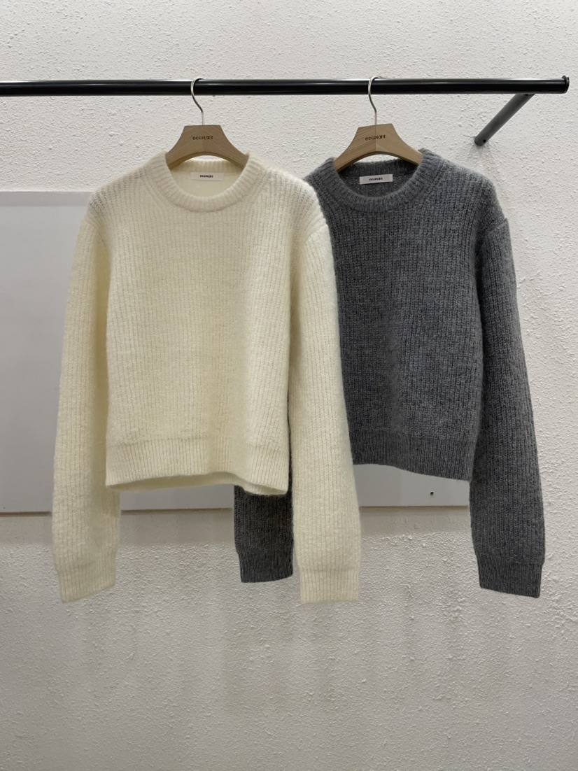 EGGPLANT東大門㊣直郵女裝新款25秋冬時尚休閑針織衫馬海毛EGGPLANT針織衫