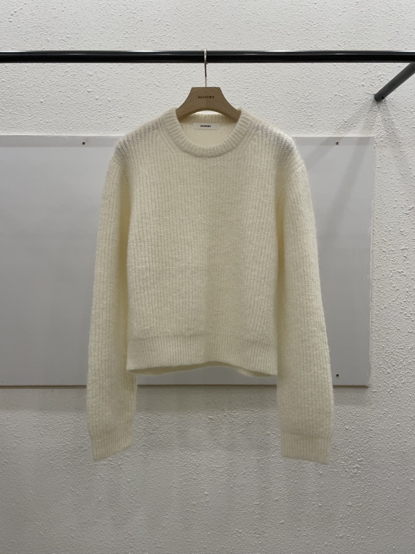 EGGPLANT東大門㊣直郵女裝新款25秋冬時尚休閑針織衫馬海毛EGGPLANT針織衫圖色1