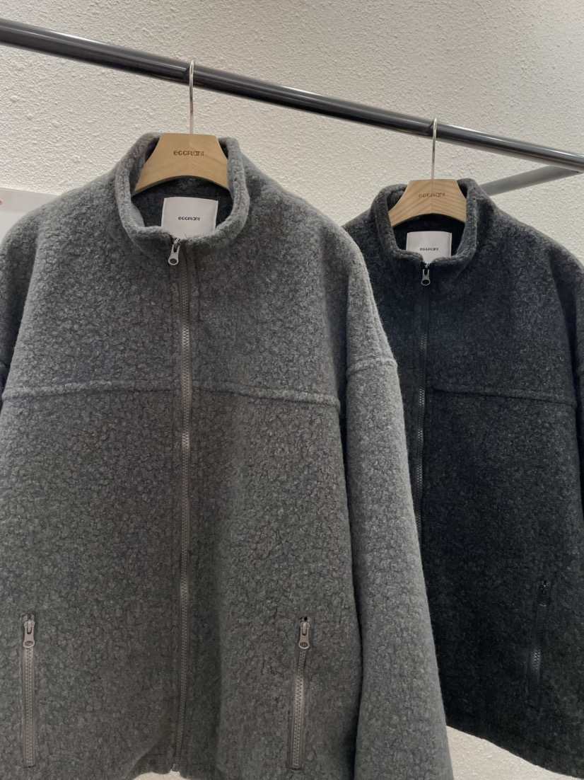 EGGPLANT韓國直郵㊣女裝新品熱賣休閑25秋冬職業夾克毛絨羊毛EGGPLANT夾克