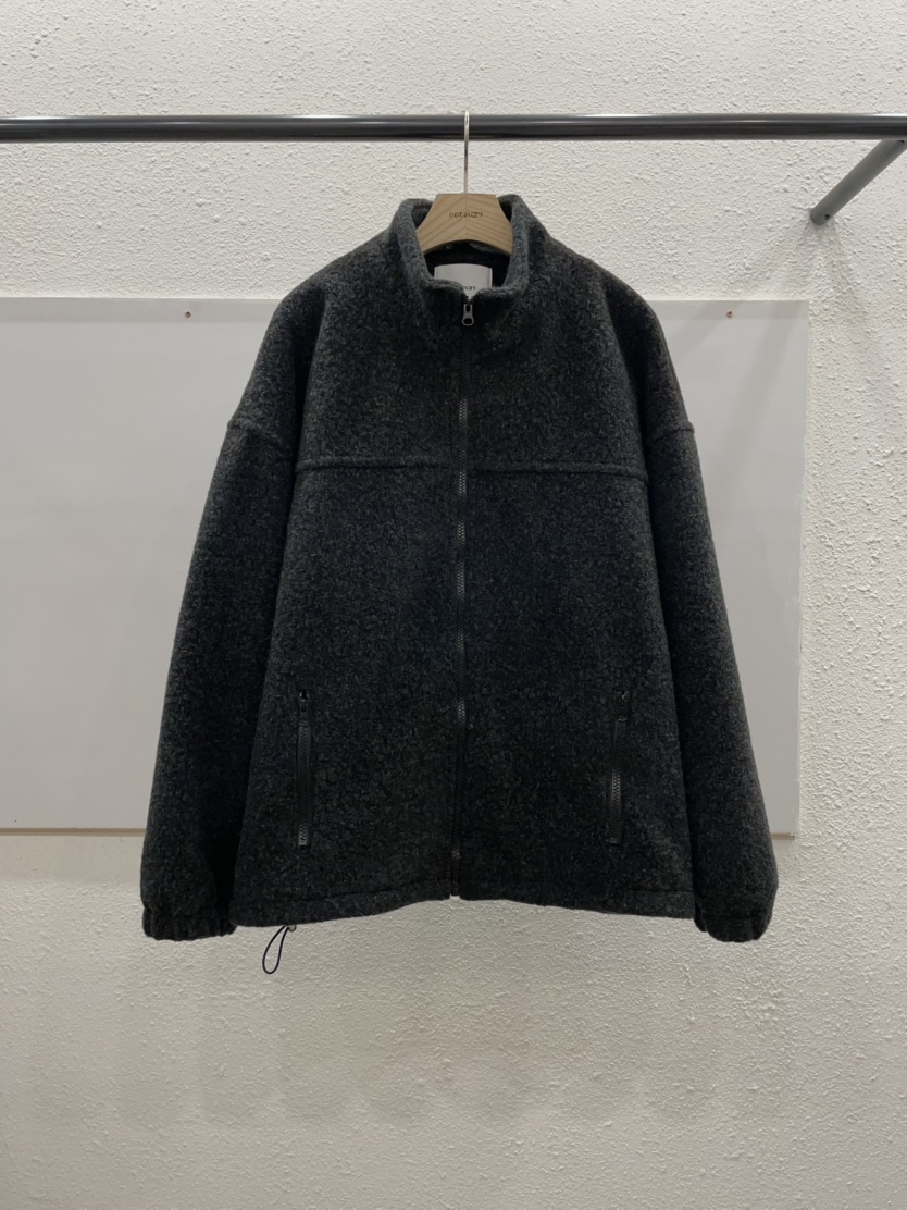 EGGPLANT韓國直郵㊣女裝新品熱賣休閑25秋冬職業夾克毛絨羊毛EGGPLANT夾克圖色2