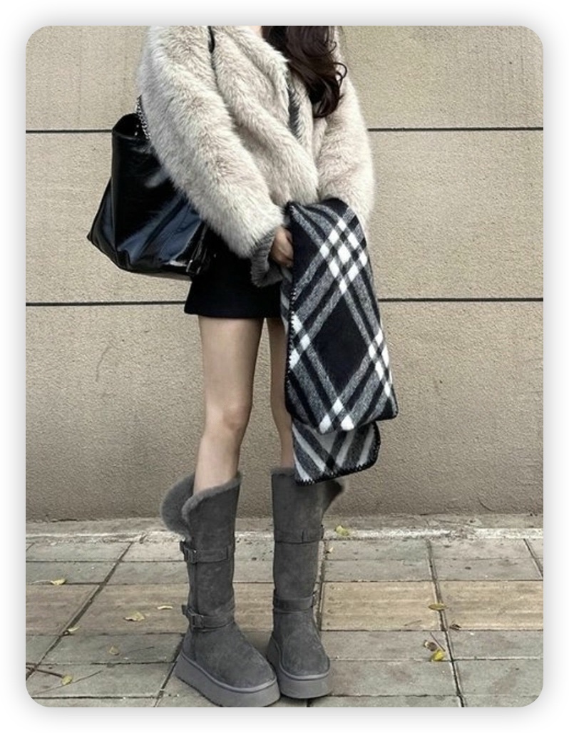 BANBAN韓國直郵㊣女裝新品時尚休閑人氣25秋冬推薦熱賣靴子BANBAN靴子