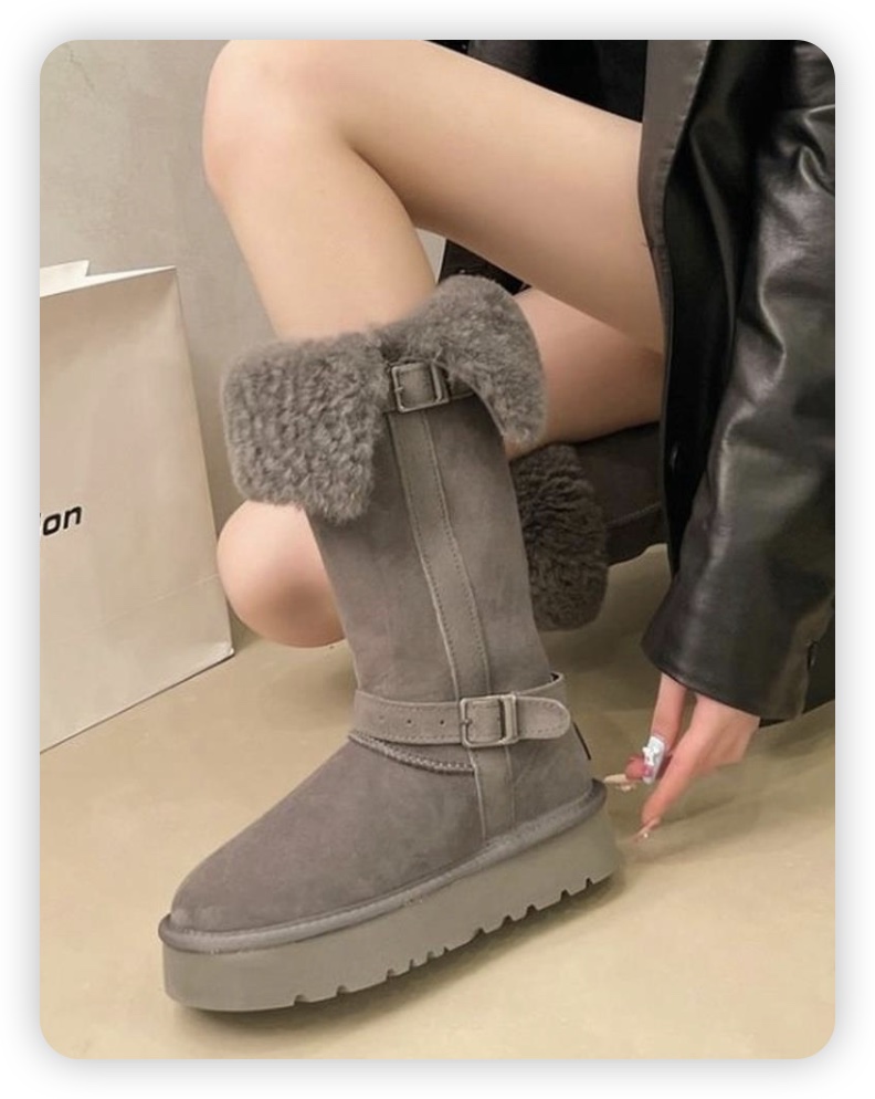 BANBAN韓國直郵㊣女裝新品時尚休閑人氣25秋冬推薦熱賣靴子BANBAN靴子圖色1