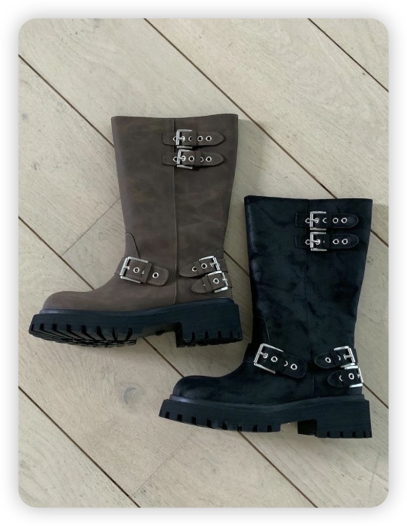 BANBAN韓國代購㊣女裝新款職業休閑熱賣25秋冬人氣時尚靴子BANBAN靴子