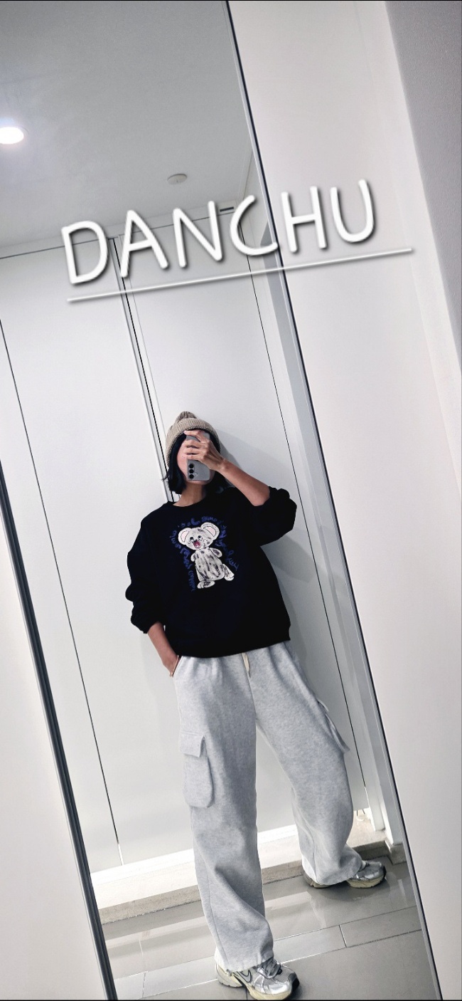 DANCHU韓國代購㊣女裝新品25秋冬推薦職業時尚人氣衛衣加絨DANCHU衛衣