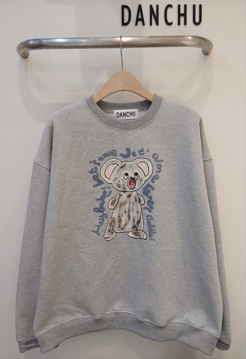 DANCHU韓國代購㊣女裝新品25秋冬推薦職業時尚人氣衛衣加絨DANCHU衛衣圖色2