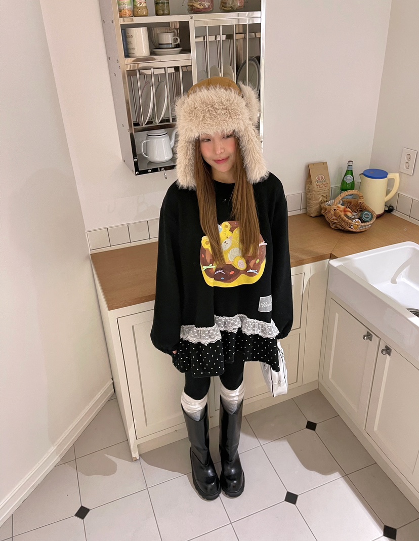 BOUTIQUE-L東大門㊣實拍女士新品職業休閑人氣熱賣25秋冬衛衣BOUTIQUE-L衛衣