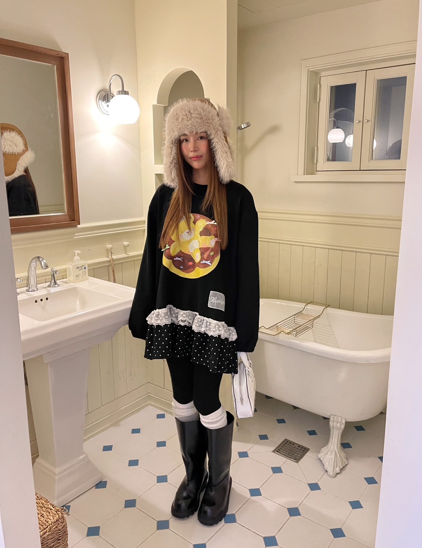 BOUTIQUE-L東大門㊣實拍女士新品職業休閑人氣熱賣25秋冬衛衣BOUTIQUE-L衛衣