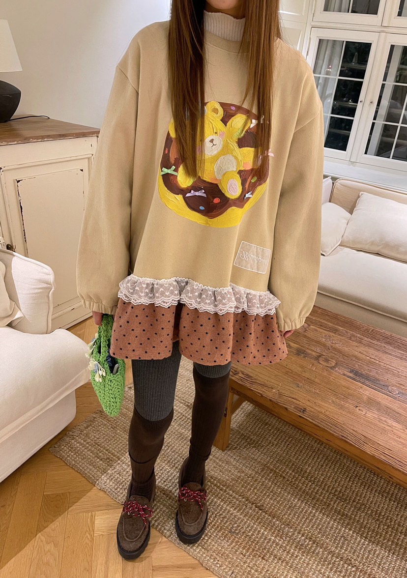 BOUTIQUE-L東大門㊣實拍女士新品職業休閑人氣熱賣25秋冬衛衣BOUTIQUE-L衛衣