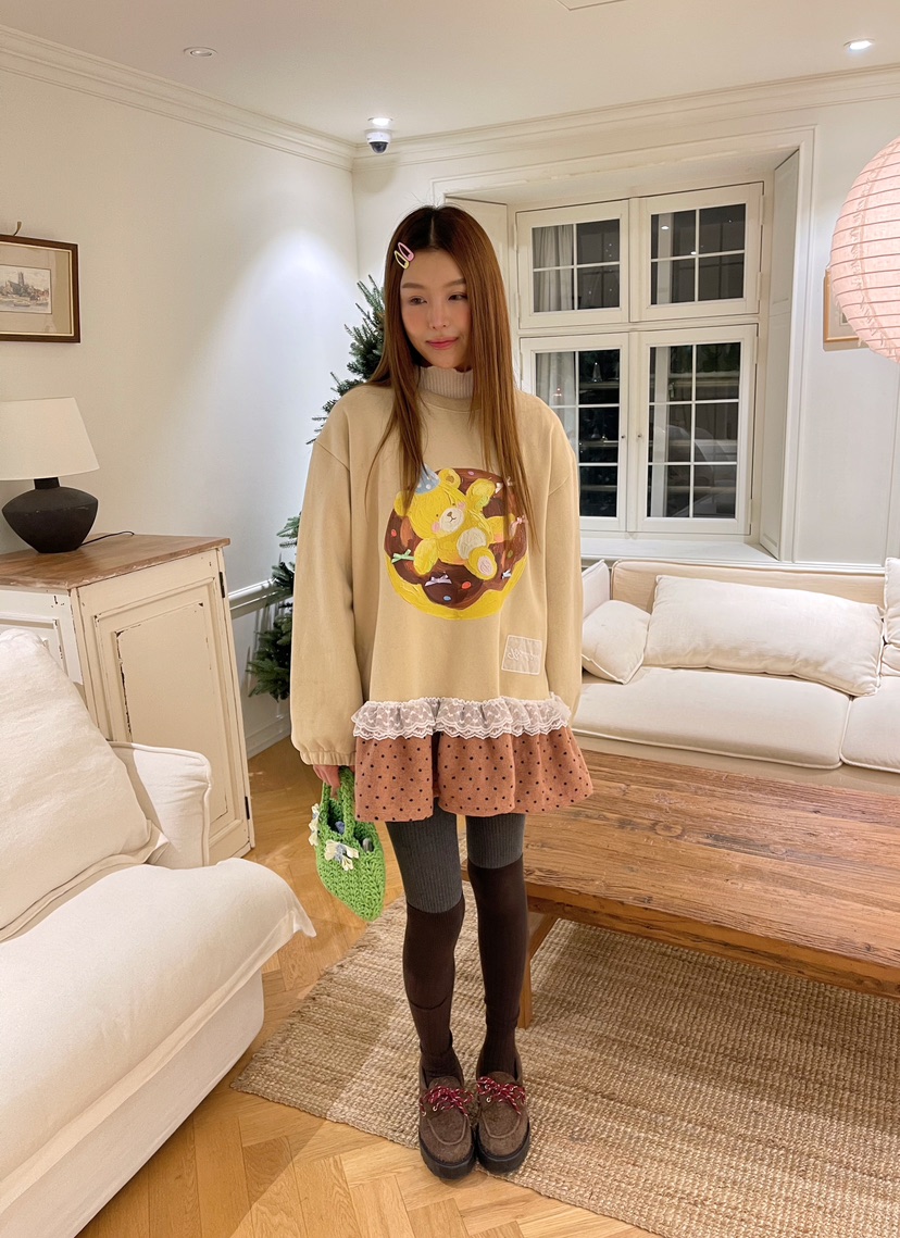 BOUTIQUE-L東大門㊣實拍女士新品職業休閑人氣熱賣25秋冬衛衣BOUTIQUE-L衛衣