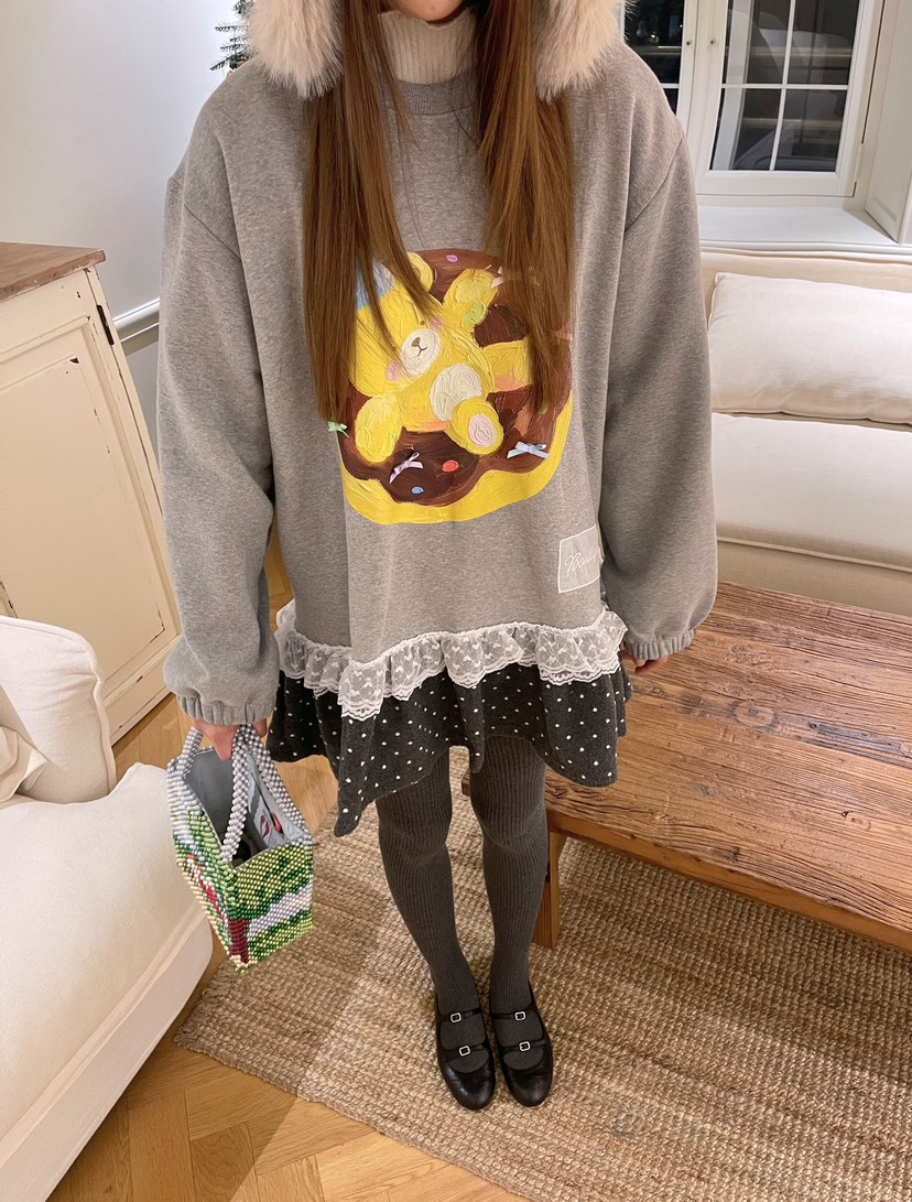 BOUTIQUE-L東大門㊣實拍女士新品職業休閑人氣熱賣25秋冬衛衣BOUTIQUE-L衛衣