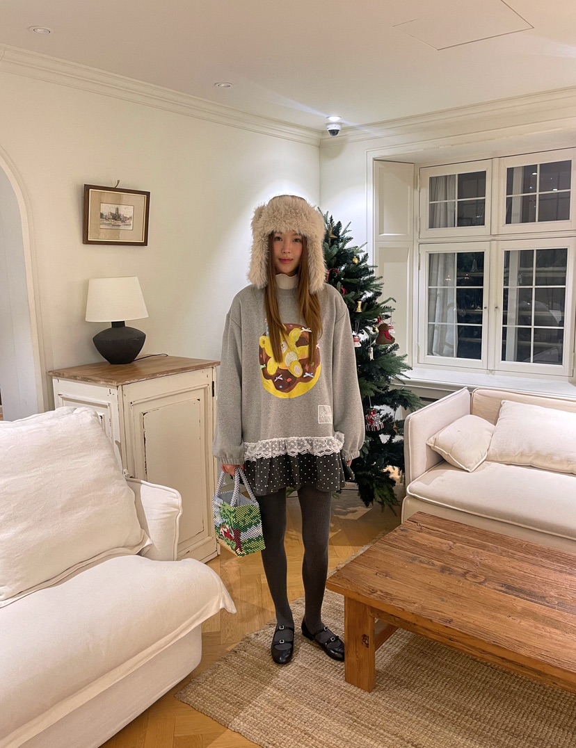 BOUTIQUE-L東大門㊣實拍女士新品職業休閑人氣熱賣25秋冬衛衣BOUTIQUE-L衛衣