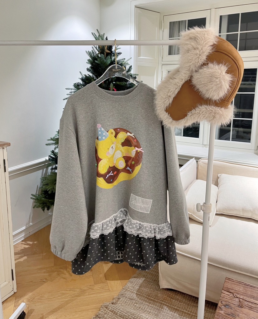 BOUTIQUE-L東大門㊣實拍女士新品職業休閑人氣熱賣25秋冬衛衣BOUTIQUE-L衛衣圖色2