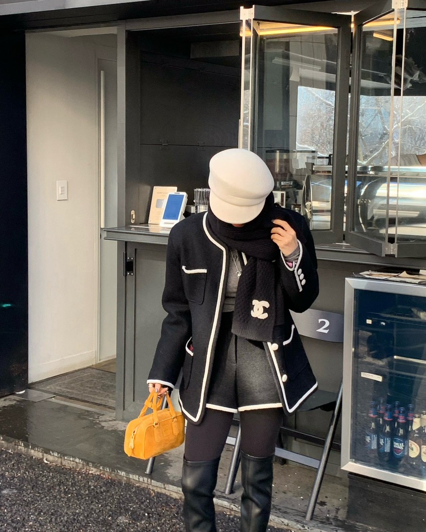 REVE CITE-L韓國代購㊣女裝新品職業時尚人氣短褲羊毛絎縫REVE CITE-L短褲