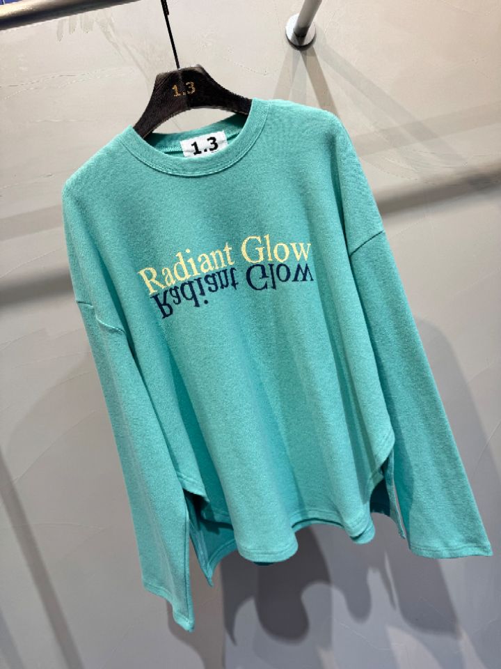 1.3東大門㊣代購女裝新品時尚人氣職業熱賣休閑推薦長袖T恤1.3長袖T恤