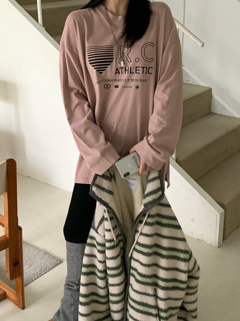 REVE CITE-L東大門㊣代購女裝新品休閑人氣熱賣時尚25秋冬T恤REVE CITE-LT恤