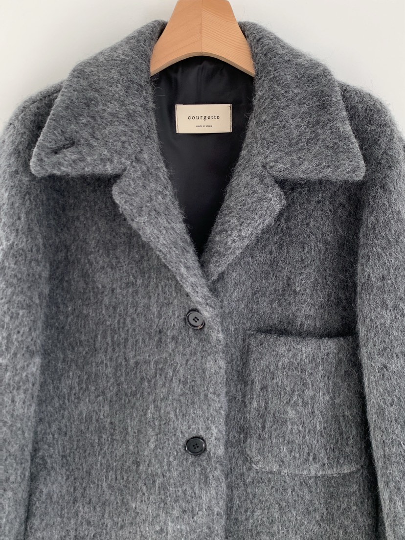 COURGETTE東大門㊣代購女士新款人氣職業休閑時尚25秋冬短款大衣COURGETTE短款大衣