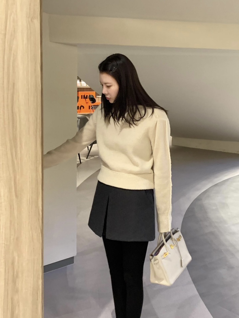 COURGETTE東大門㊣實拍女裝新品職業25秋冬時尚人氣熱賣針織衫COURGETTE針織衫