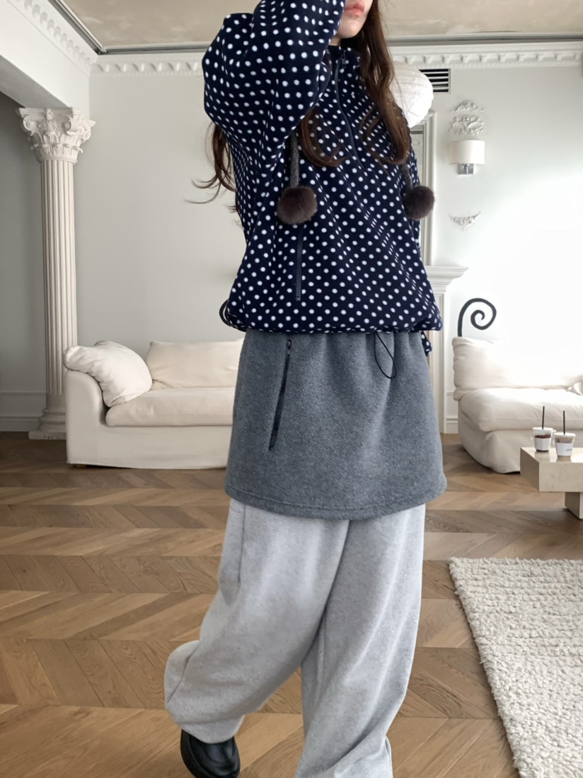 PEBBLE東大門㊣實拍女裝新款人氣職業25秋冬時尚短裙羊毛雙層PEBBLE短裙