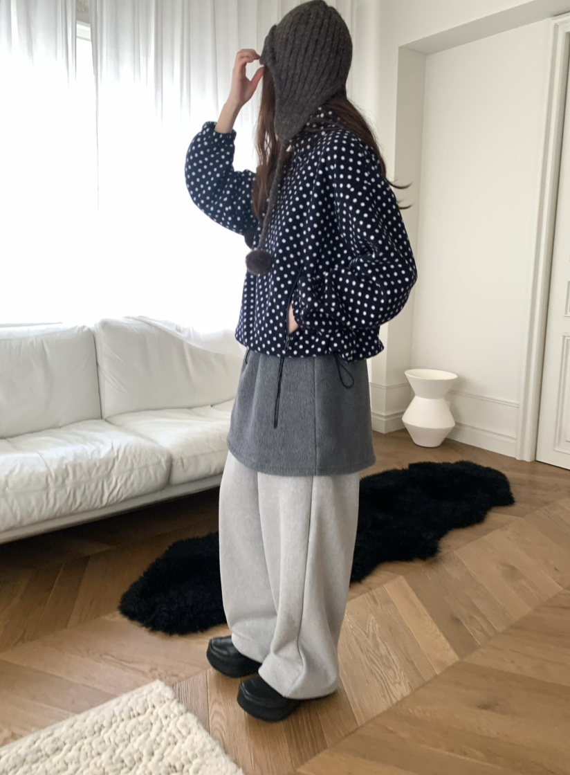 PEBBLE東大門㊣實拍女裝新款人氣職業25秋冬時尚短裙羊毛雙層PEBBLE短裙