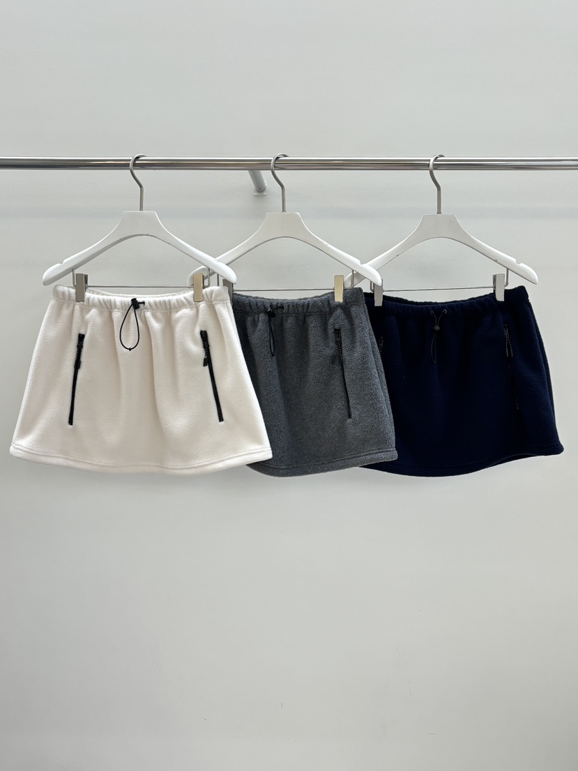 PEBBLE東大門㊣實拍女裝新款人氣職業25秋冬時尚短裙羊毛雙層PEBBLE短裙