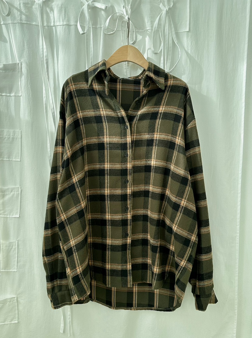 BYRING東大門㊣代購女士新品職業熱賣人氣休閑襯衫蕾絲衫格子BYRING襯衫/蕾絲衫圖色1