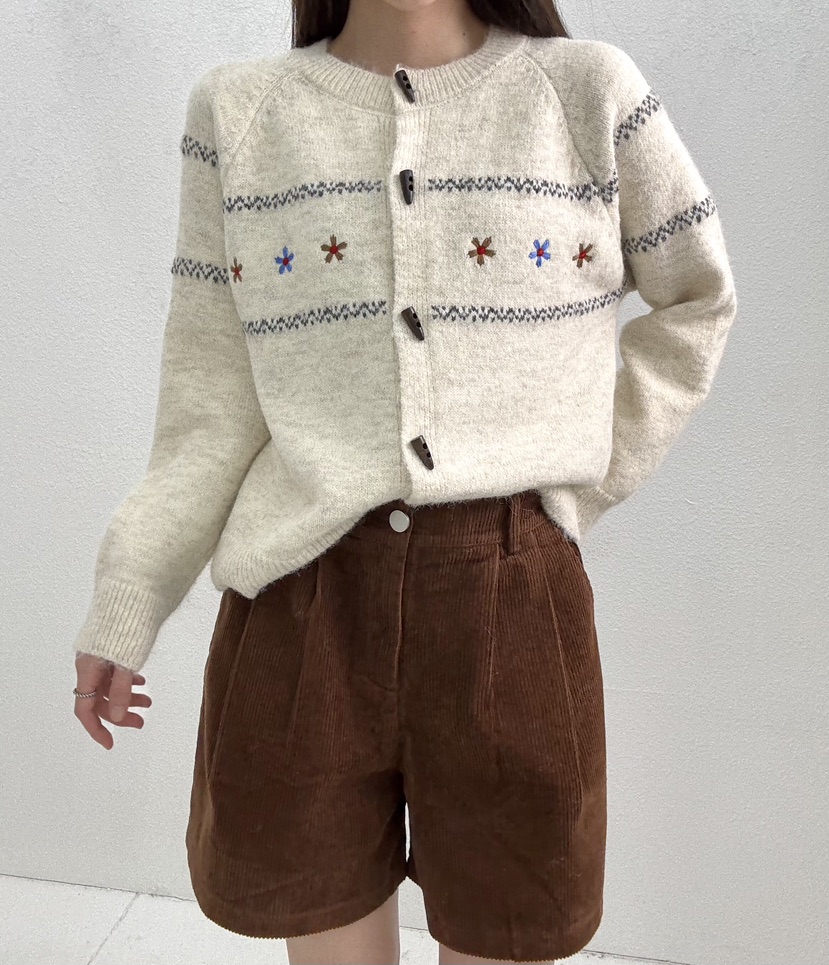 JMIND韓國直郵㊣女裝新品熱賣職業時尚休閑推薦人氣針織衫刺繡JMIND針織衫