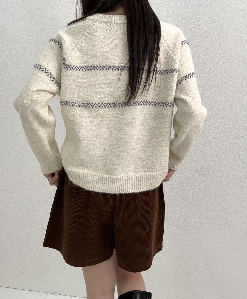 JMIND韓國直郵㊣女裝新品熱賣職業時尚休閑推薦人氣針織衫刺繡JMIND針織衫