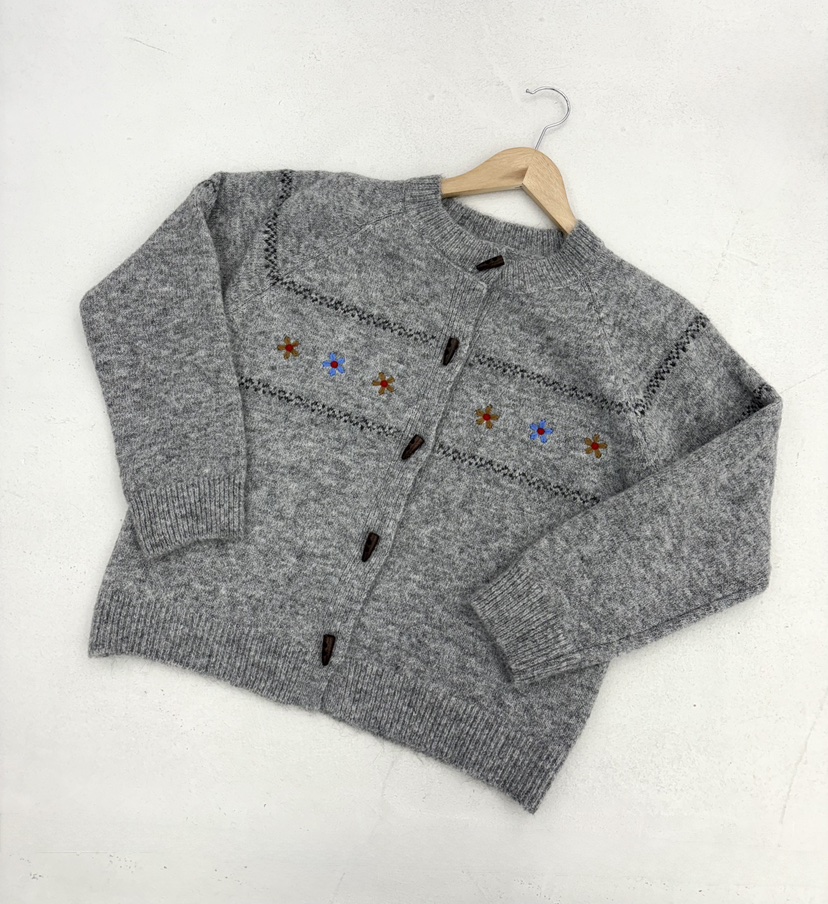 JMIND韓國直郵㊣女裝新品熱賣職業時尚休閑推薦人氣針織衫刺繡JMIND針織衫圖色2