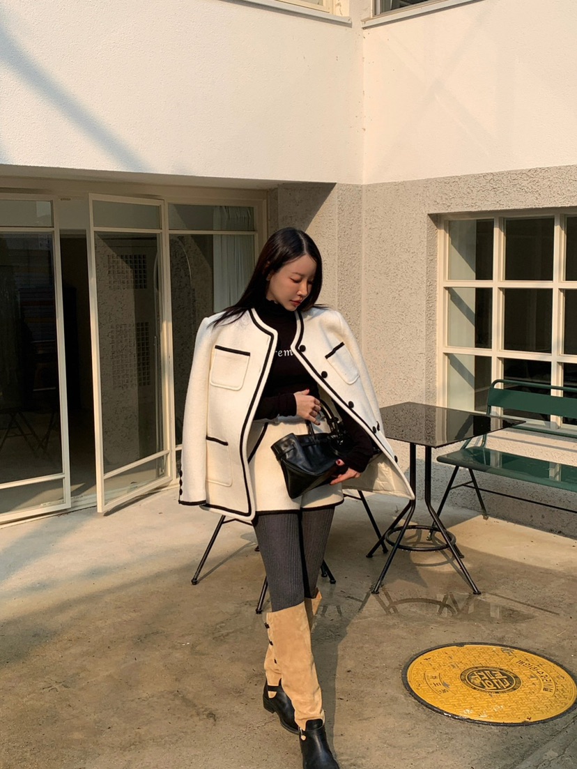 REVE CITE-L東大門㊣直郵女士新款人氣推薦職業熱賣夾克絎縫REVE CITE-L夾克