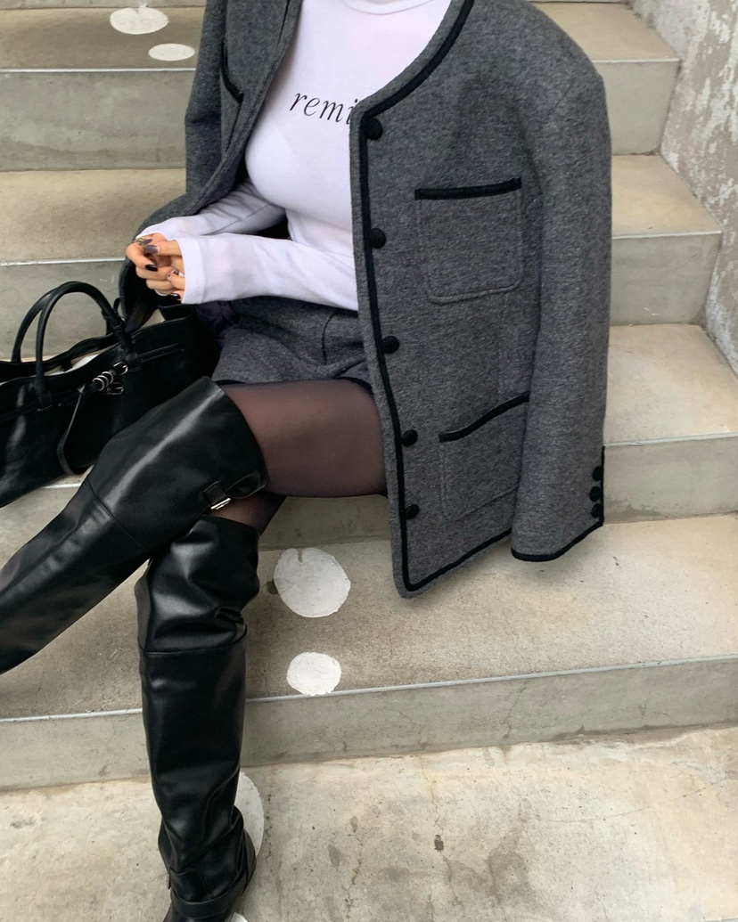 REVE CITE-L東大門㊣直郵女士新款人氣推薦職業熱賣夾克絎縫REVE CITE-L夾克