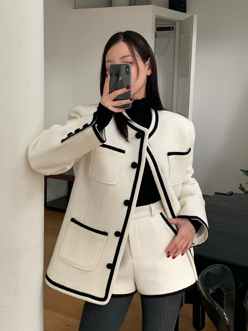 REVE CITE-L東大門㊣直郵女士新款人氣推薦職業熱賣夾克絎縫REVE CITE-L夾克