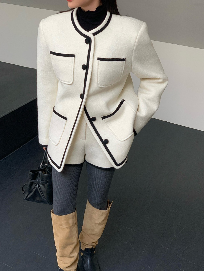 REVE CITE-L東大門㊣直郵女士新款人氣推薦職業熱賣夾克絎縫REVE CITE-L夾克圖色1