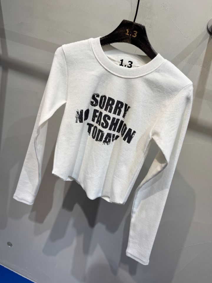 1.3東大門㊣實拍女裝新款熱賣時尚休閑職業人氣推薦長袖T恤1.3長袖T恤