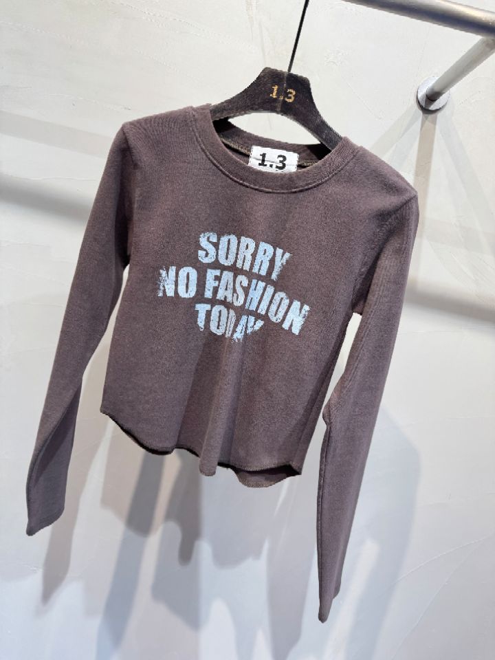 1.3東大門㊣實拍女裝新款熱賣時尚休閑職業人氣推薦長袖T恤1.3長袖T恤