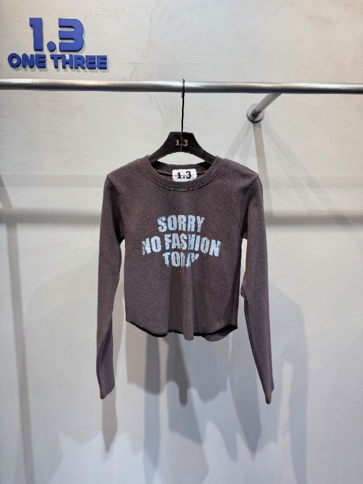 1.3東大門㊣實拍女裝新款熱賣時尚休閑職業人氣推薦長袖T恤1.3長袖T恤圖色2