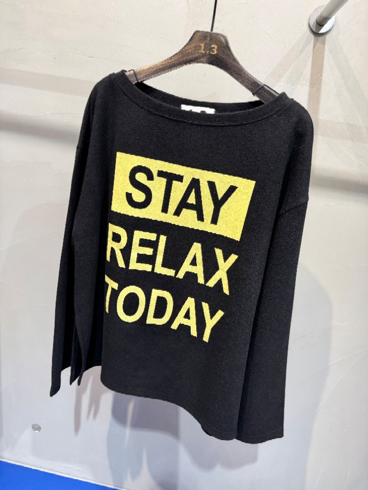 1.3韓國代購㊣女裝新款熱賣推薦休閑25秋冬職業人氣長袖T恤1.3長袖T恤