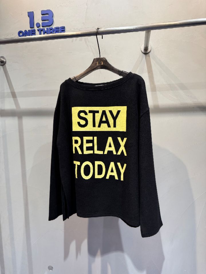 1.3韓國代購㊣女裝新款熱賣推薦休閑25秋冬職業人氣長袖T恤1.3長袖T恤