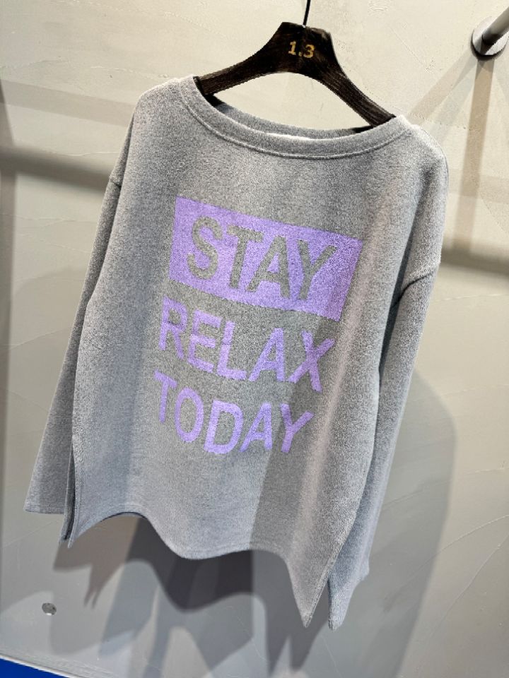 1.3韓國代購㊣女裝新款熱賣推薦休閑25秋冬職業人氣長袖T恤1.3長袖T恤