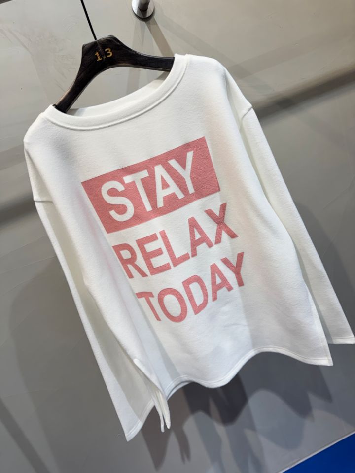 1.3韓國代購㊣女裝新款熱賣推薦休閑25秋冬職業人氣長袖T恤1.3長袖T恤