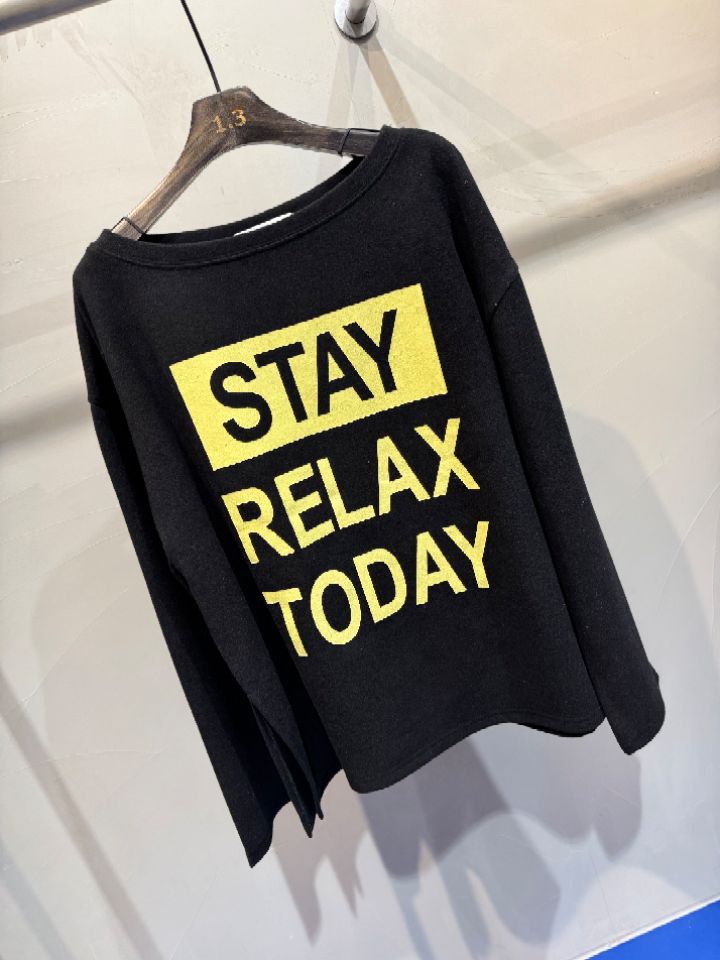 1.3韓國代購㊣女裝新款熱賣推薦休閑25秋冬職業人氣長袖T恤1.3長袖T恤