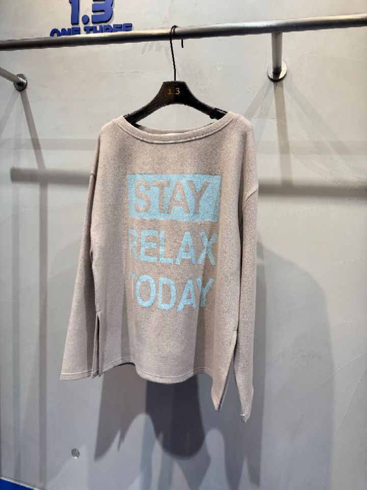 1.3韓國代購㊣女裝新款熱賣推薦休閑25秋冬職業人氣長袖T恤1.3長袖T恤圖色1