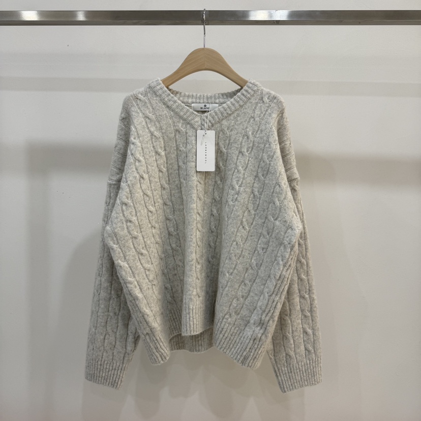 BLANC-A韓國代購㊣女士新品25秋冬職業休閑時尚針織衫羊毛BLANC-A針織衫圖色1