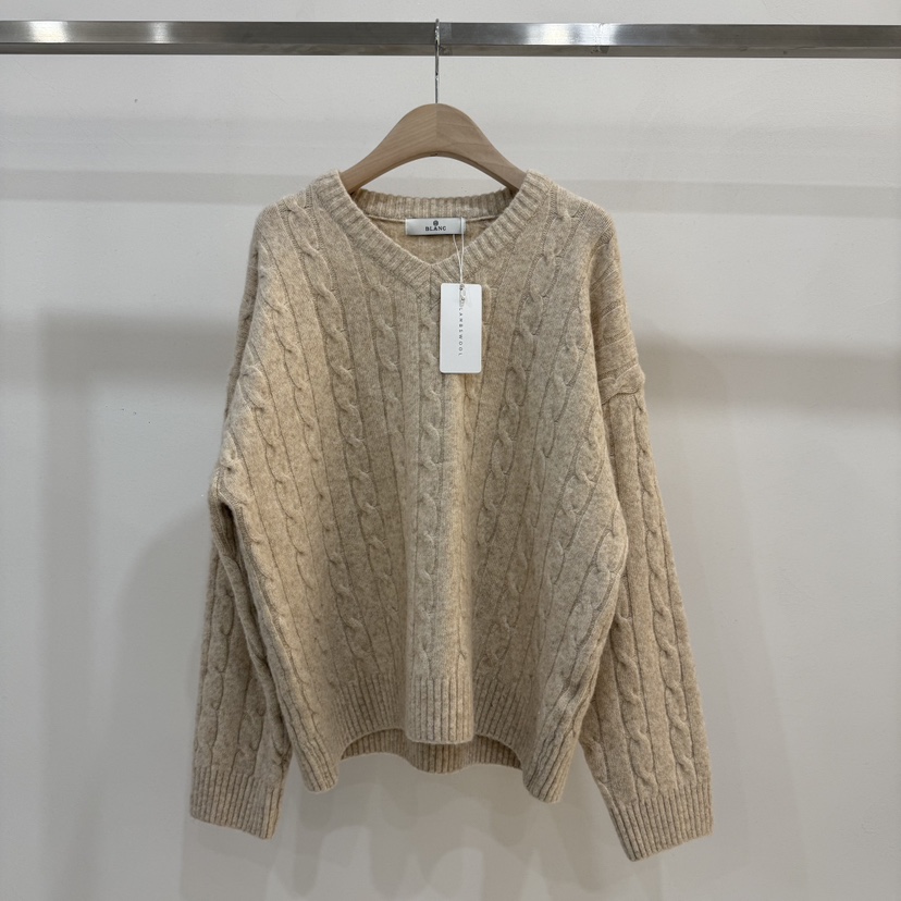 BLANC-A韓國代購㊣女士新品25秋冬職業休閑時尚針織衫羊毛BLANC-A針織衫圖色2